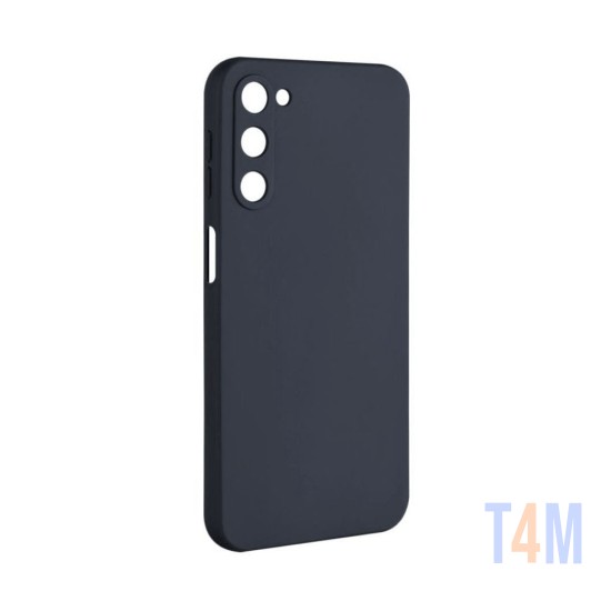 Capa de Silicone com Moldura de Câmera para Samsung Galaxy S23 Plus Preto